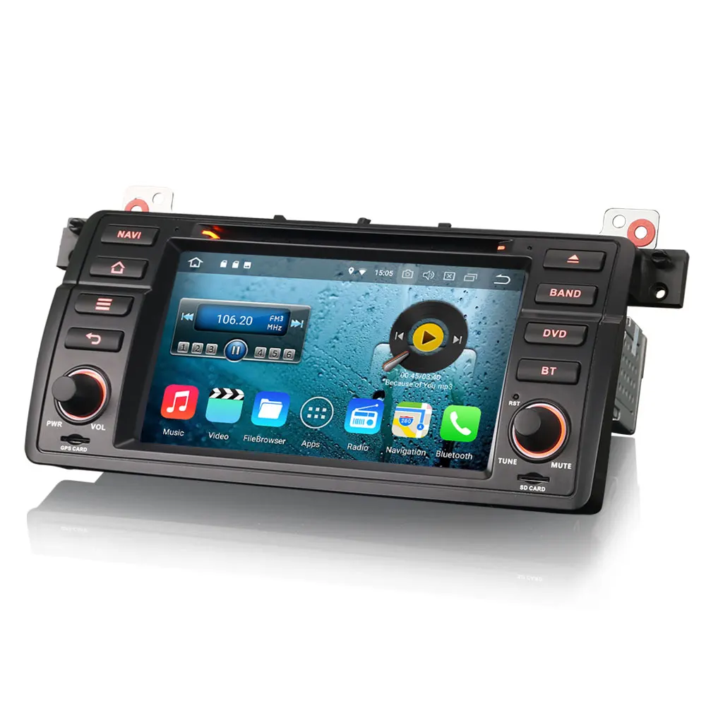 Erisin ES3619B PX30 Android 8 1 Автомобильный мультимедийный плеер 7 &quotавтомобильный DVD gps для