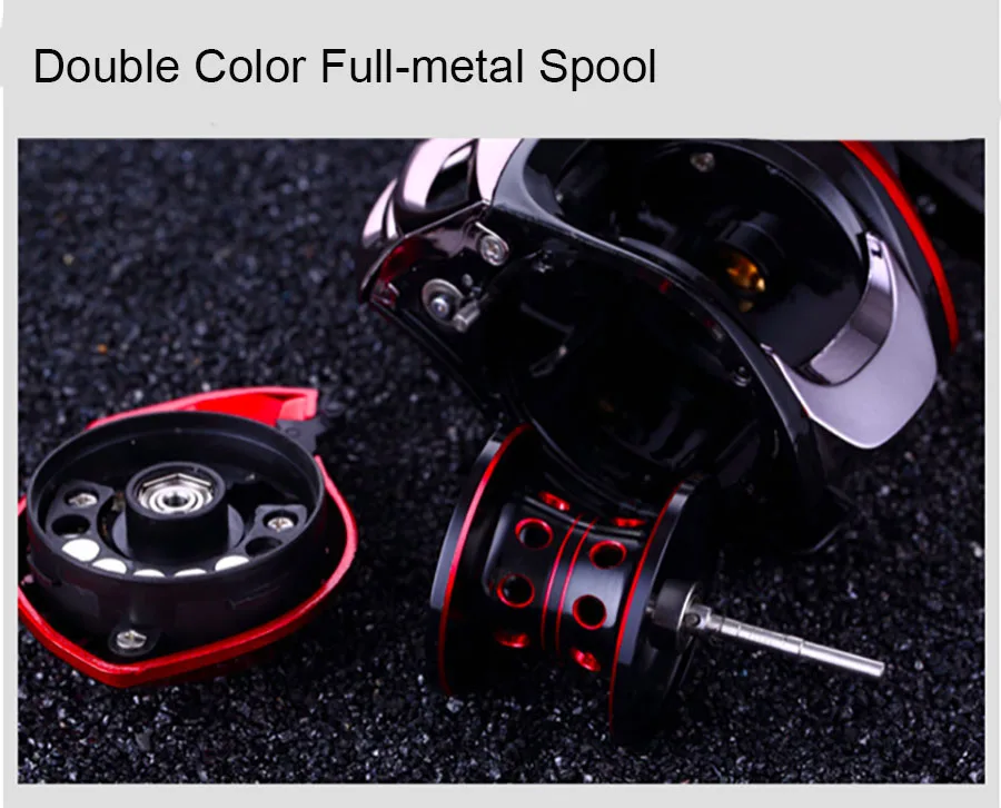 

SEAYOU 6.3:1 Hight Quality Bait Casting Reel Left Right Hand 2 Model 5kg Drag Metal Spool Baitcasting Reel Fishing Reels