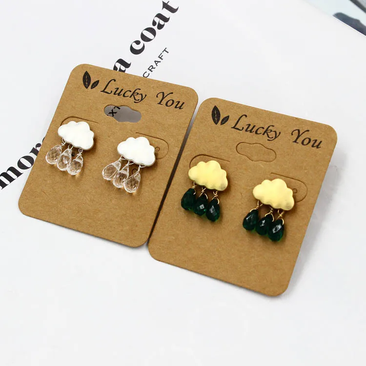 Luna Chiao Cute Mini Metal Stud Earrings for Girls South Korean Style Fashion Jewelry Clould Shape Earring with pearl Drops | Украшения и