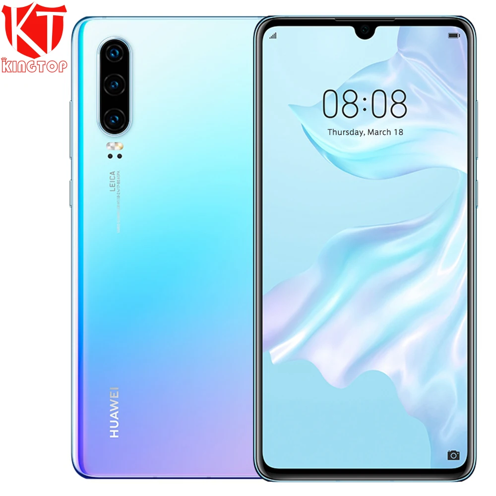 Оригинальный мобильный телефон HUAWEI P30 6 1 &quot8 ГБ ОЗУ 64 Гб ПЗУ Kirin 980 Qcta Core 3 фронта 40MP +