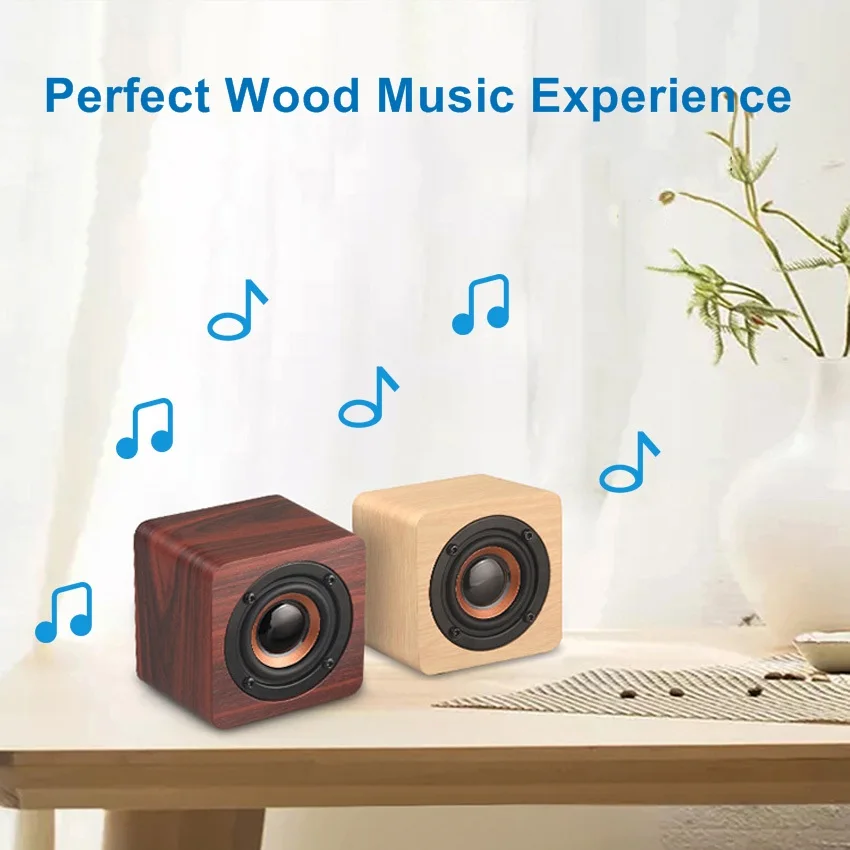 Деревянная Bluetooth Колонка Funelego портативный басовый динамик Беспроводная Hi Fi
