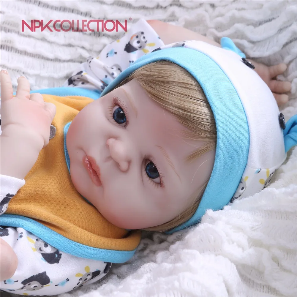 NPKCOLLECTION новый дизайн маленькая кукла-Рино полностью силиконовый корпус