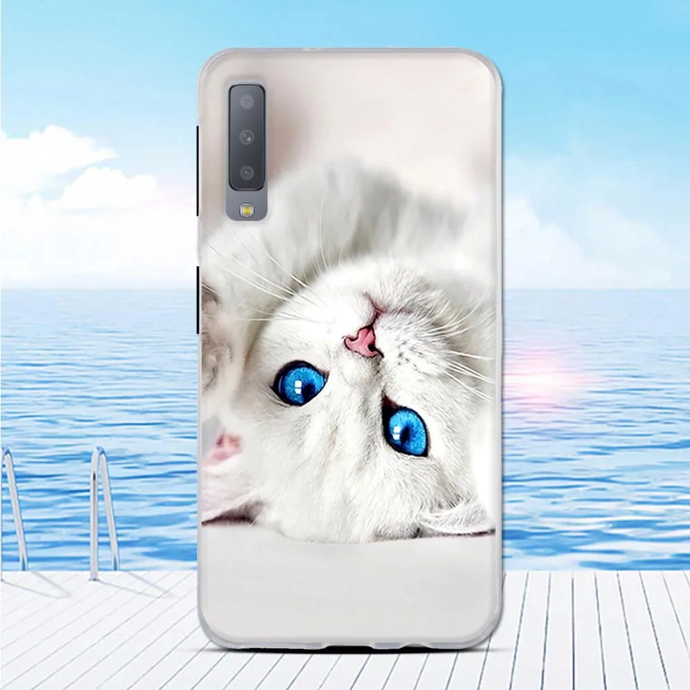 Чехол из ТПУ для Samsung Galaxy A7 2018 Тонкий силиконовый чехол-накладка A750 защитный чехол