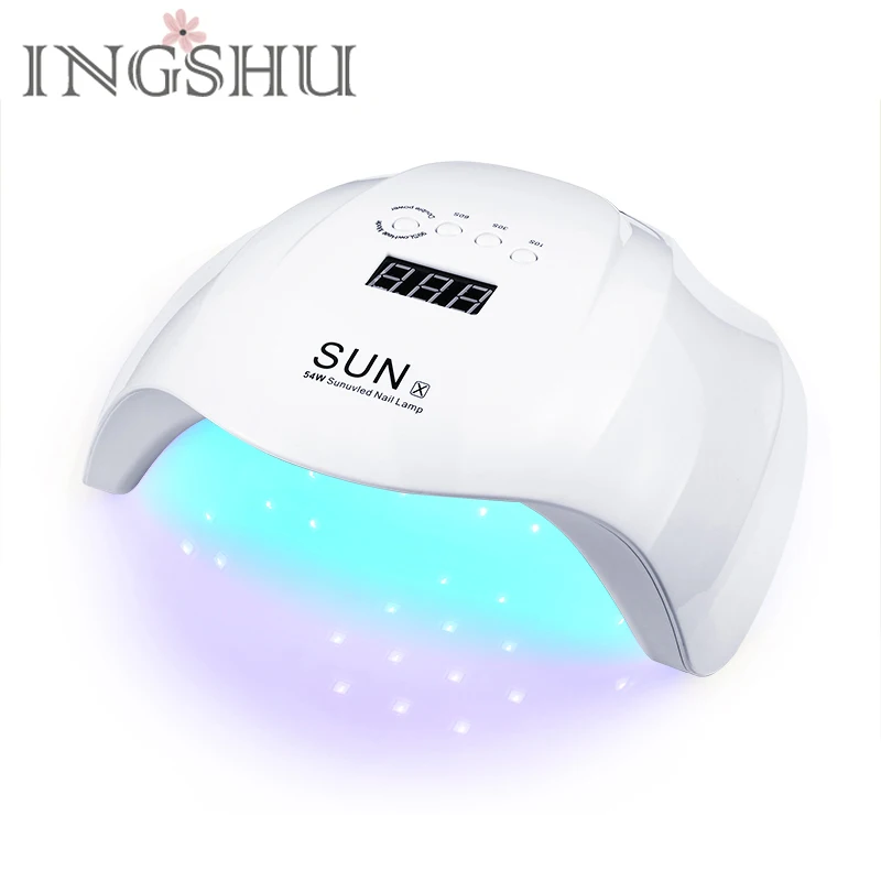 54 Вт УФ светодио дный светодиодная гибридная лампа для ногтей Professional UV Сушилка 36
