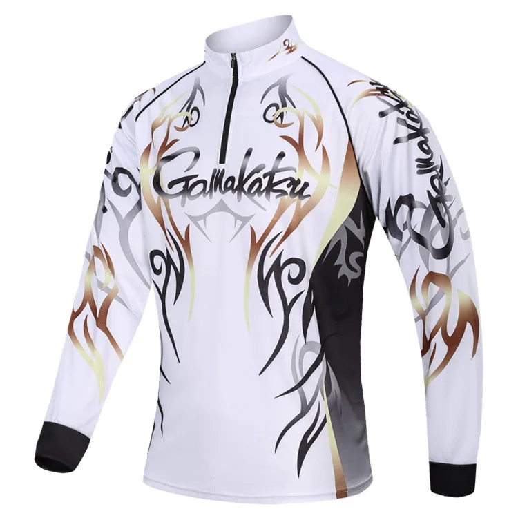 

Gamakatsu Male Outdoor Sports Fishing Shirts Clothing Long Sleeve M-5XL Anti UV Breathable Cycling Hunting Hiking Clothes