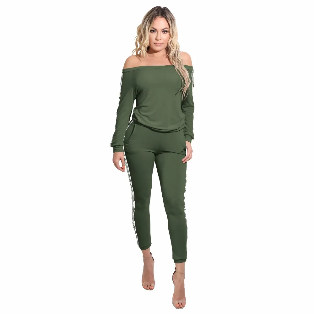 Женский брючный костюм с длинным рукавом и открытыми плечами|suit suit|pant suit womenswomen pant
