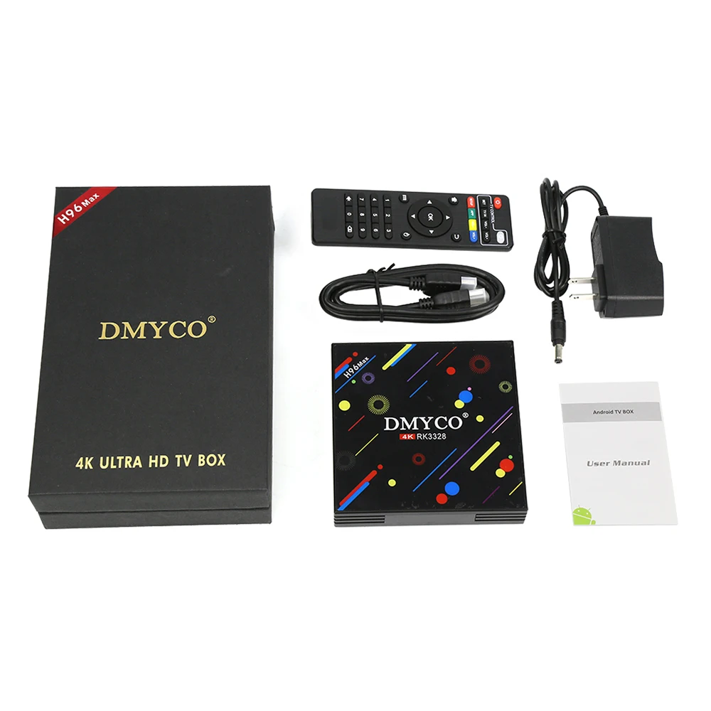 ТВ приставка Android 7 1 4G 32G H96 Max H2 RK3328 Четырехъядерный 4K Смарт VP9 HDR10 USB 3 0 2 4G/5G двойной