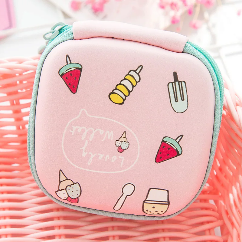 Горячая мини-молния Жесткий чехол для наушников Портативный коробка наушники из