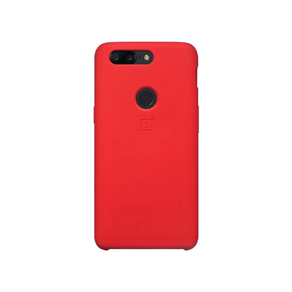 Oneplus 5T силиконовый чехол 100% оригинальный официальный защитный красный цвет One Plus