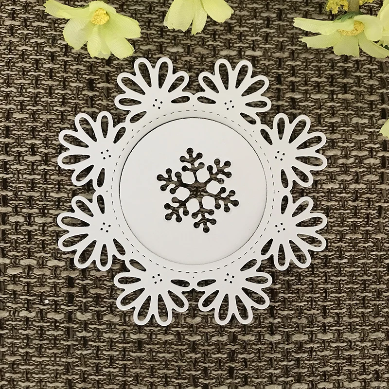 Штампы для снежной рамки металлические режущие штампы кружки скрапбукинга