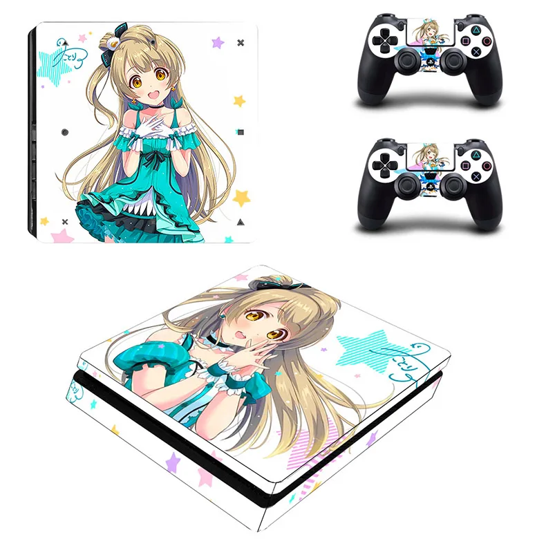 Hatsune Miku проект Diva PS4 тонкий стикер кожи виниловые наклейки для Sony Playstation4 PS 4 тонкая консоль и контроллер