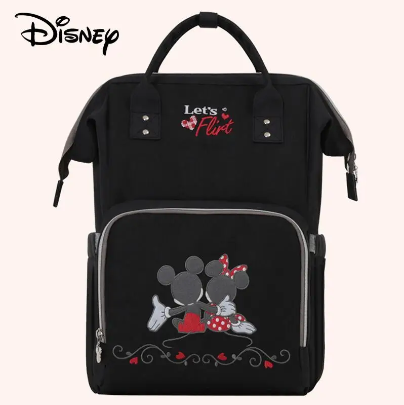 Disney Детская сумка для подгузников подгузник с usb подогревом сумка для ребенка уход рюкзак для мам бурильного замка с Микки-Маусом Bolsas Maternidade - Цвет: DS8801