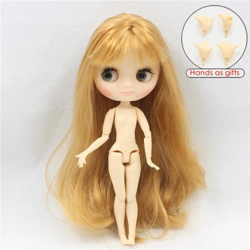 Кукла мидди матовое лицо шарнирное тело 1/8 20 см bjd Подарочная игрушка голая кукла - Цвет: middle nude doll