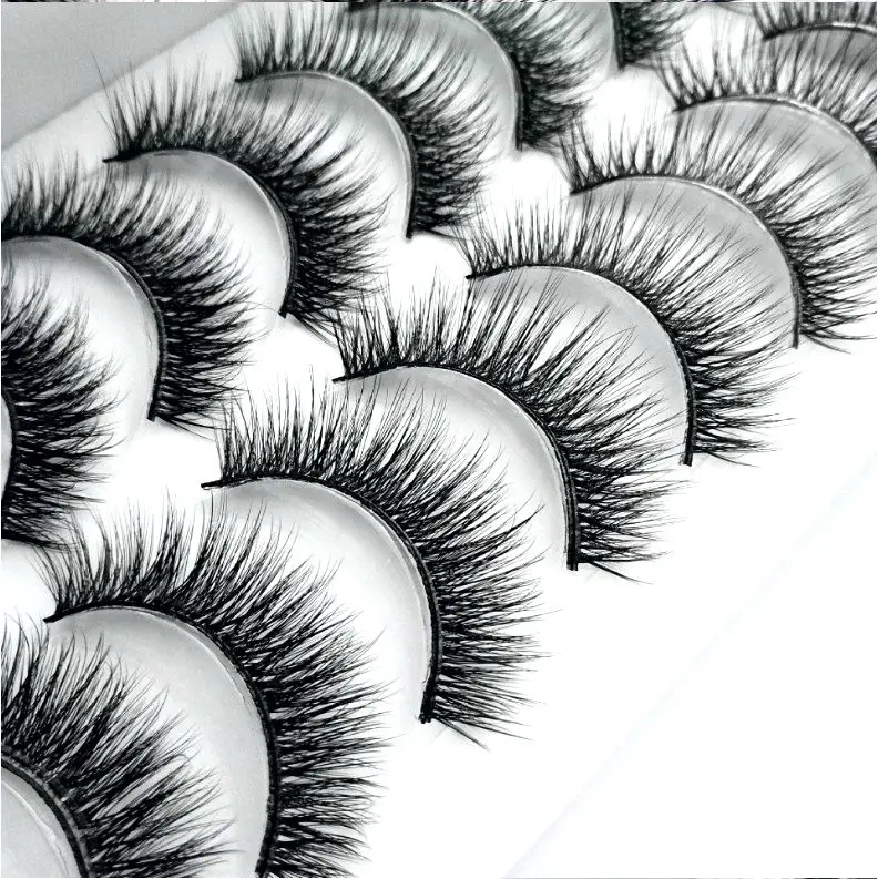 Ресницы 3d норковые длинные натуральные густые искусственные для макияжа 10 пар
