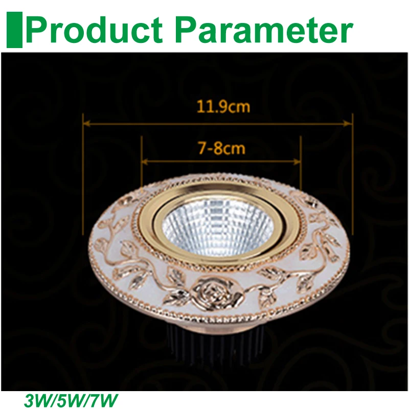 4 шт./лот СВЕТОДИОДНЫЕ Светильники 5 Вт встраиваемые потолочные точечные