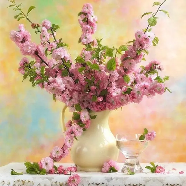 Diy алмазная живопись вышивка крестиком розовые цветы картина Стразы рукоделие