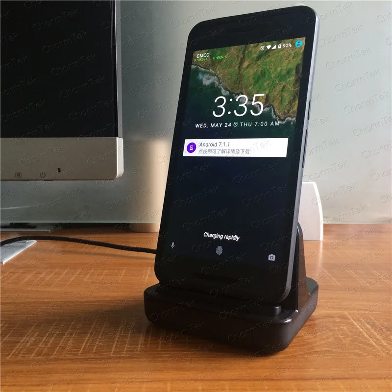 Док-станция CharmTek USB C поддержка быстрой зарядки 3A для Google Pixel XL Nexus 6P Essential Ph-1 Samsung S8 -