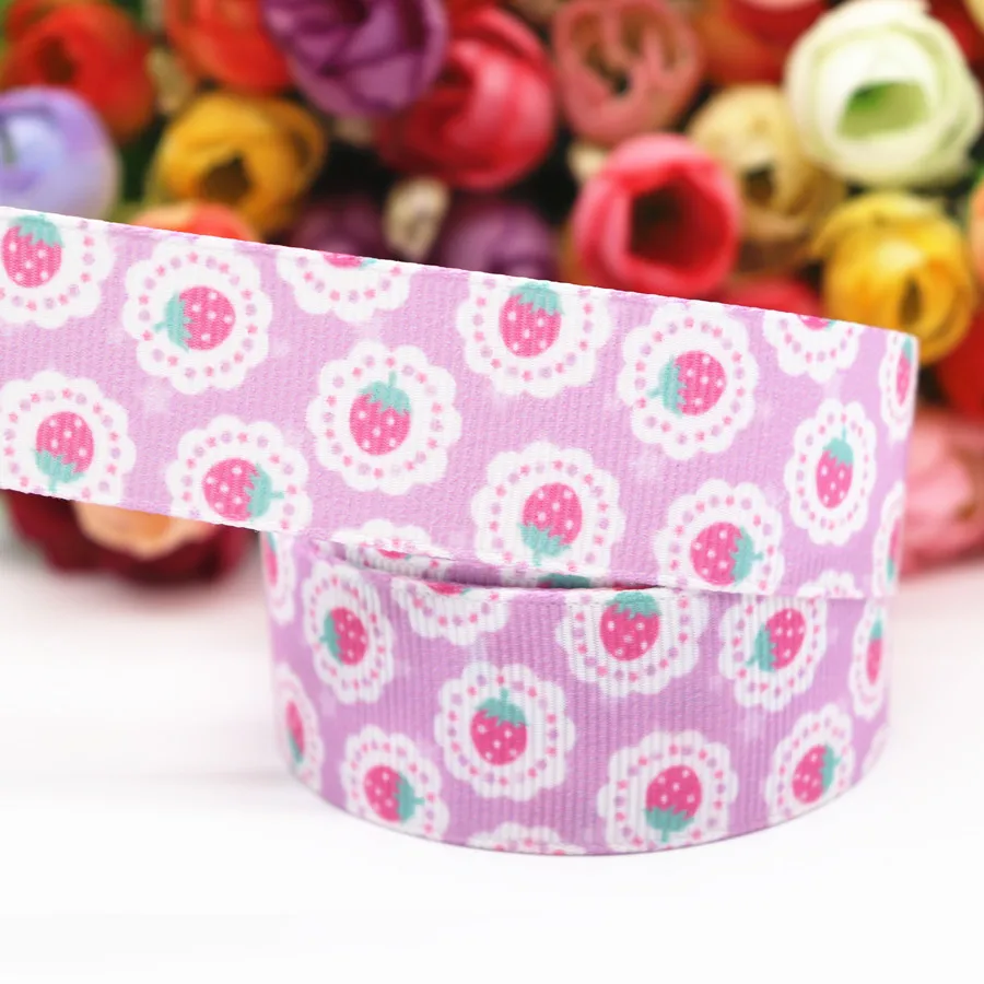 50 Yards Love Heart/Cake Printed Grosgrain Ribbon 1&quot 25MM For Hair Bows DIY Crafts Handmade Accessories M19042302 | Дом и сад