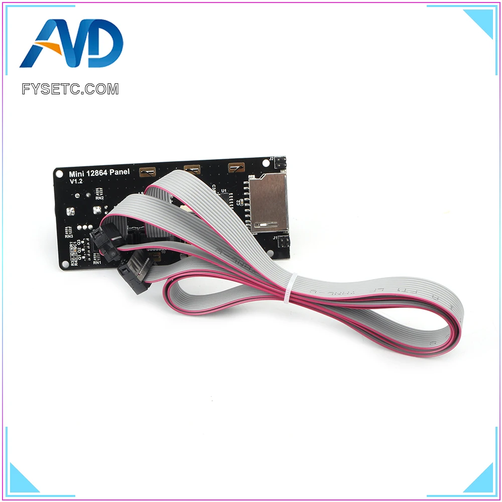 ЖК дисплей б типа mini12864с RGB подсветкой Белый Мини 12864 смарт с поддержкой Marlin сделай