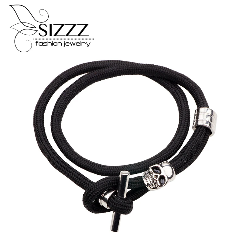 Размер 43 см длина 2017 Новая Европейская и американская мода золото/черный скелет