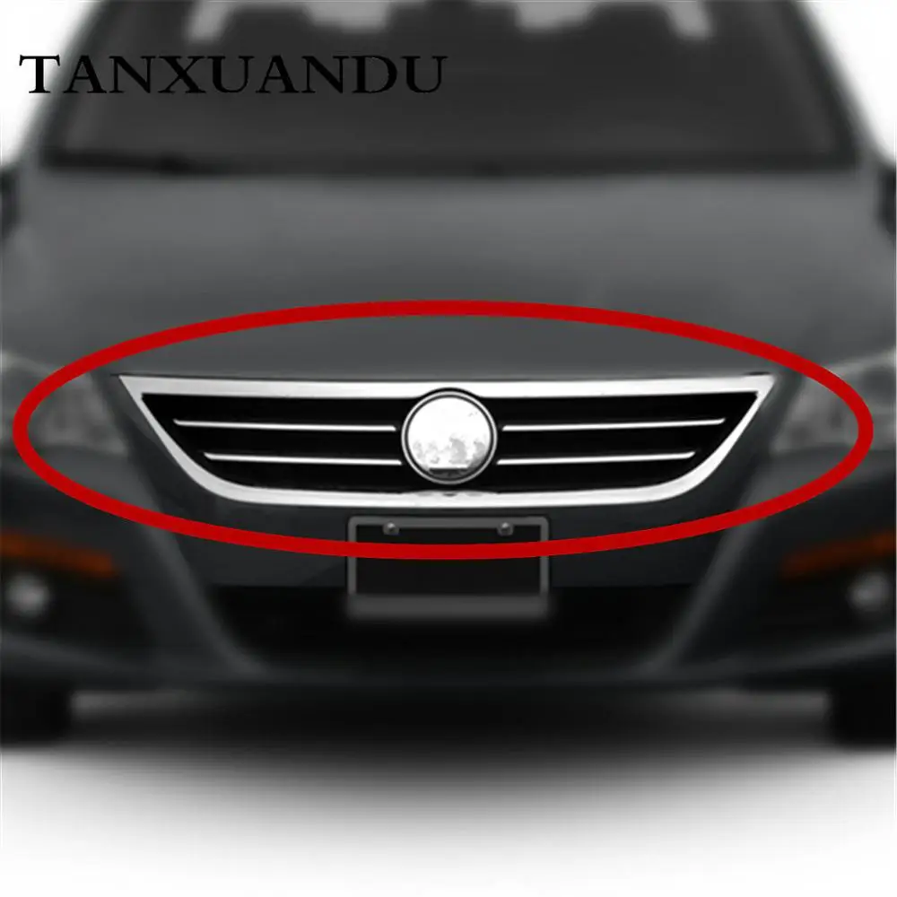 Хромированная решетка радиатора переднего бампера для VW CC 2009 2012 3C8853651P без