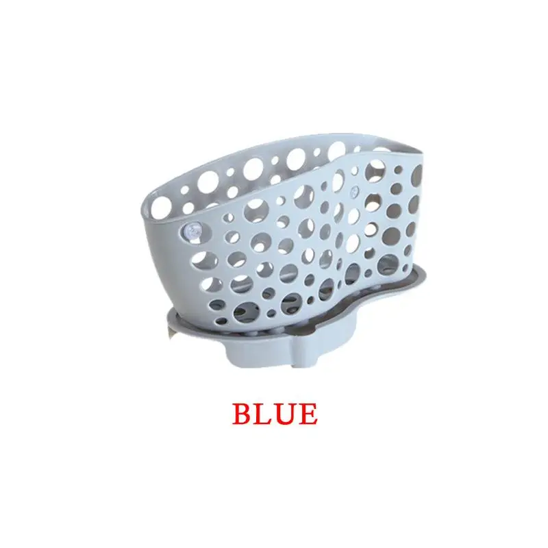 Blue Стоковая стойка для раковины, столешница, чистящая тряпка, кухонная стойка для хранения губок, стойка для хранения - Цвет: Blue