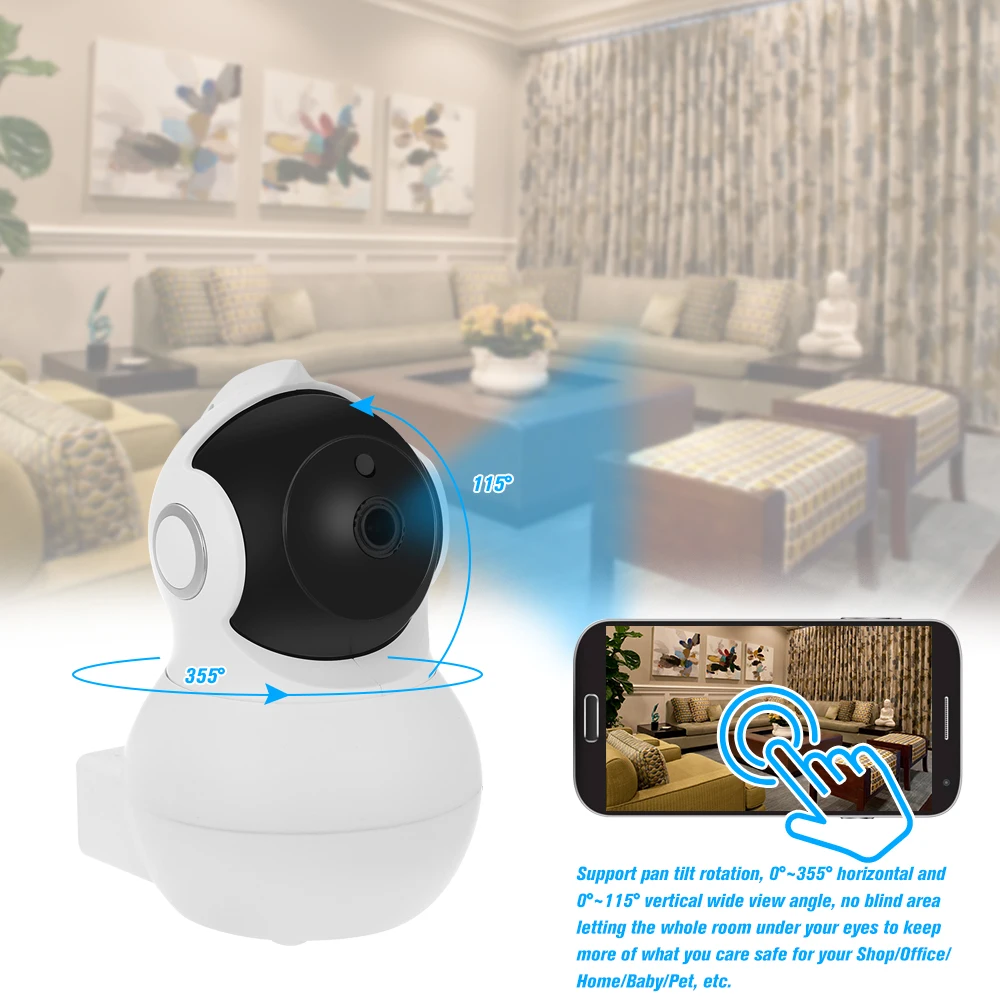 IP Camera Wireless 1080P CCTV Surveillance Home Security Wifi 2 Way Audio Night Vision Baby Monitor Indoor 2MP | Безопасность и