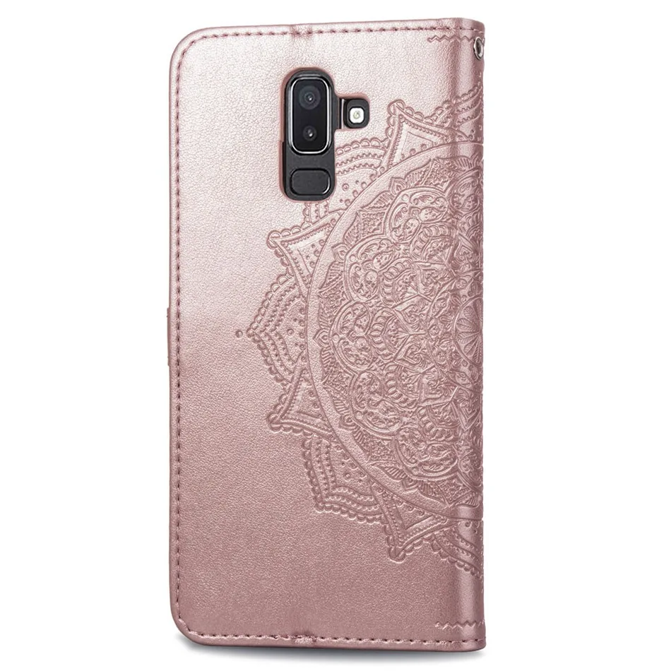 Чехол Кошелек из искусственной кожи с откидной крышкой для Samsung Galaxy J8 2018 чехол