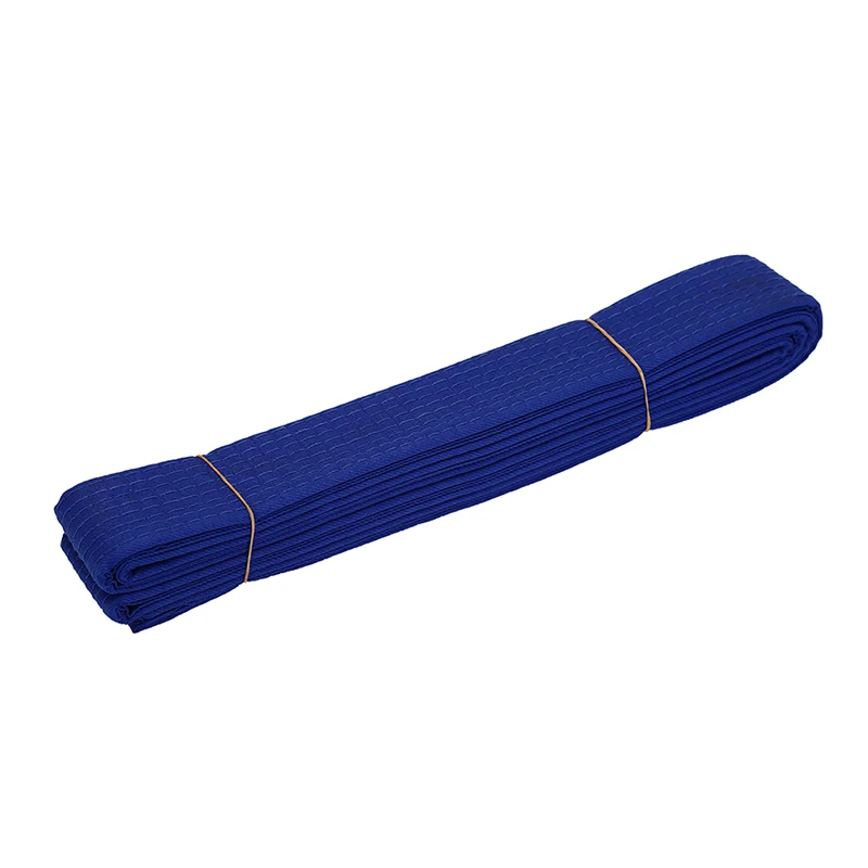 BLUE Тхэквондо пояс для боевых искусств каратэ, дзюдо Форма Пояс 220 см - Цвет: BLUE