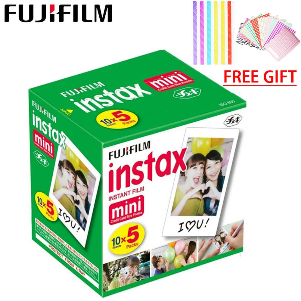 Фотобумага Fujifilm Instax Mini белая 50 листов мгновенная фотобумага для 8 9 7s 70 25 s 90 SP 1 2