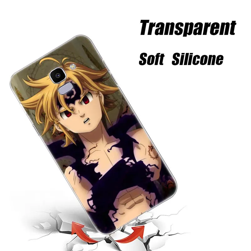 Силиконовый чехол для телефона Nanatsu No Taizai Meliodas Samsung Galaxy J8 J6 J4 2018 J2 Core J5 J7 Prime J3 2016 2017 EU
