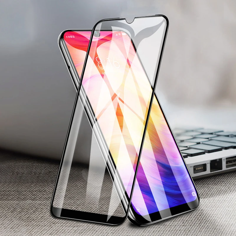 Закаленное стекло 99D для Xiaomi Redmi 7 7A Note7 note Защитная пленка экрана с полным