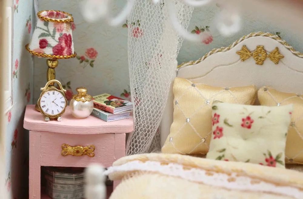 Мебель Diy Кукольный дом Wodden Miniatura кукольные домики набор мебели Diy головоломка сборка ручной работы кукольный домик игрушка для детей подарок