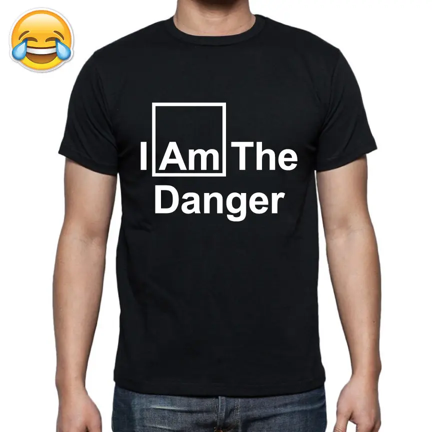 

I AM THE DANGER PRINTED MENS T SHIRT / BREAKING BAD WALTER WHITE FUNNY NOVELTY TShirt Tee Shirt Unisex More Size and Colors-A205