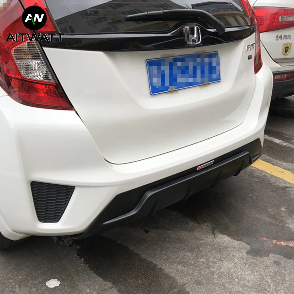 Для Honda Fit Jazz высокое качество задний спойлер из полиуретана диффузор бампер Защита бампера Защита заднего бампера