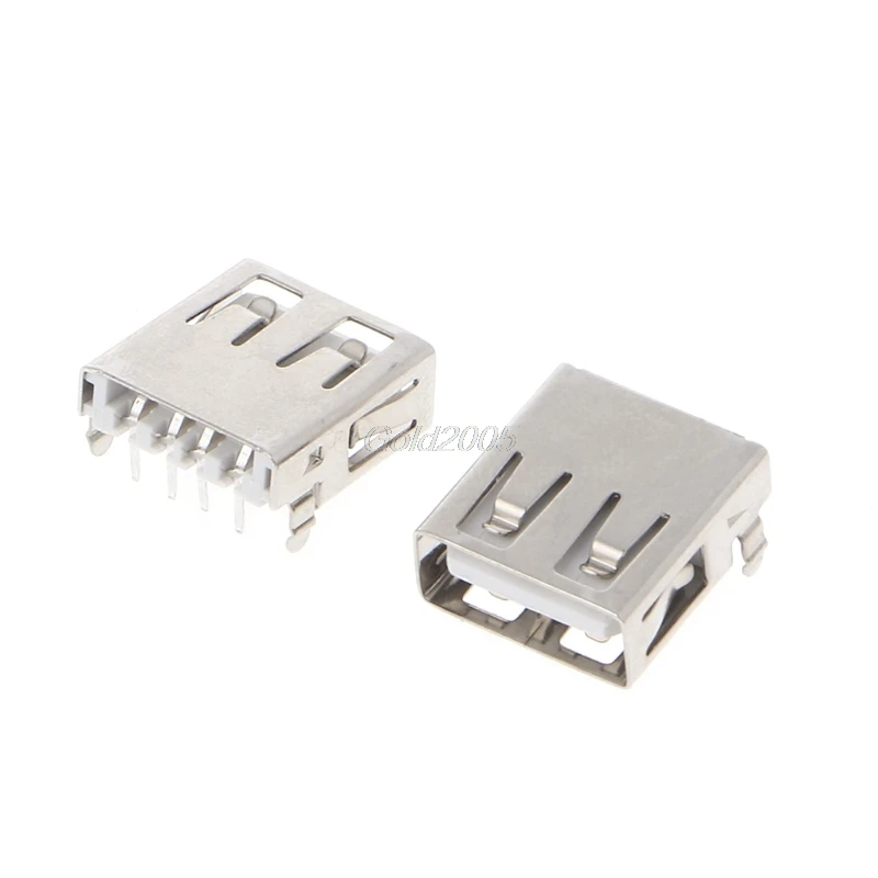 Фото 10 шт. USB 2 0 4 контактный разъем типа A гнездовой G54 фута 90 градусов Apr оптовая продажа 10 шт. USB 2 0 4 контактный разъем типа A гнездовой G54 фута 90 градусов Apr оптовая продажа