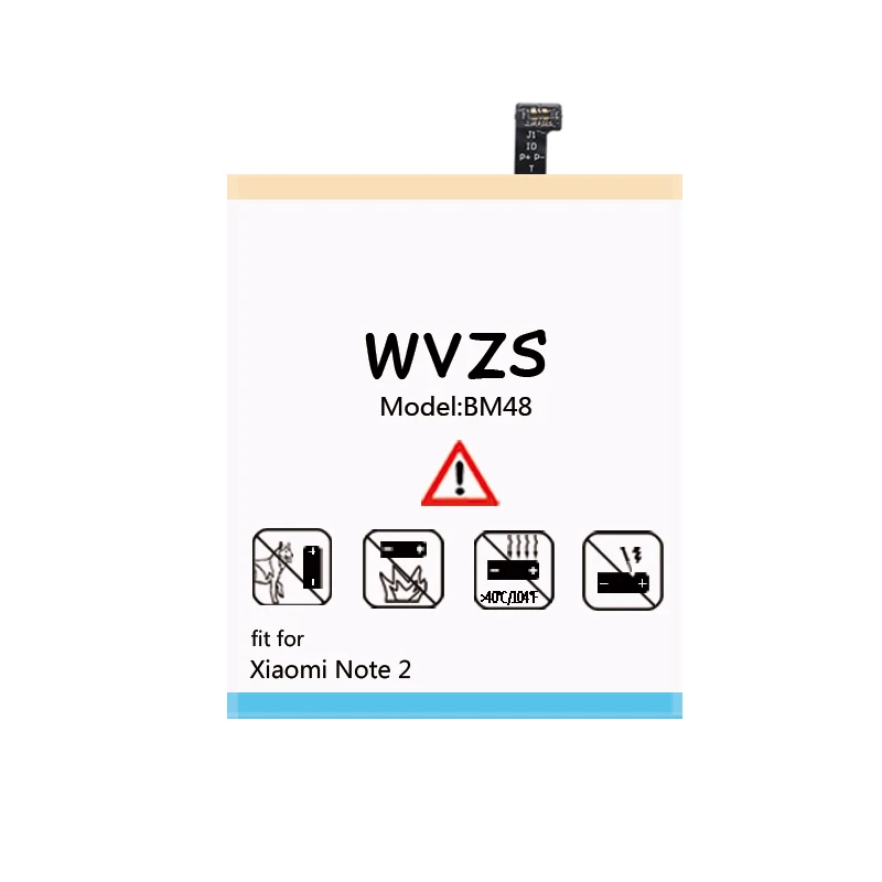 Wvzs 4750 mAh литий-полимерный аккумулятор высокой емкости BM48 для Xiaom Note 2 Note2