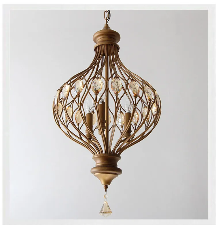 Скандинавский Хрустальный подвесной светильник в стиле Лофт RH креативное