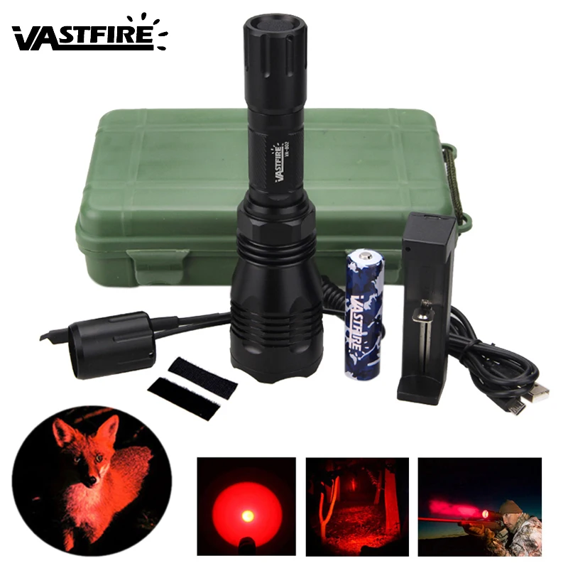 

LED Tactical Gun Flashlight VA-802 XML-T6 Q5 Torch lantern Shot gun light 18650 battery Outdoor Rifle Weapon MINI Scout Light