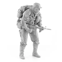 116 us infantryman vietnam war 1970 resin model soldier gk war theme unassembled and unpainted kit