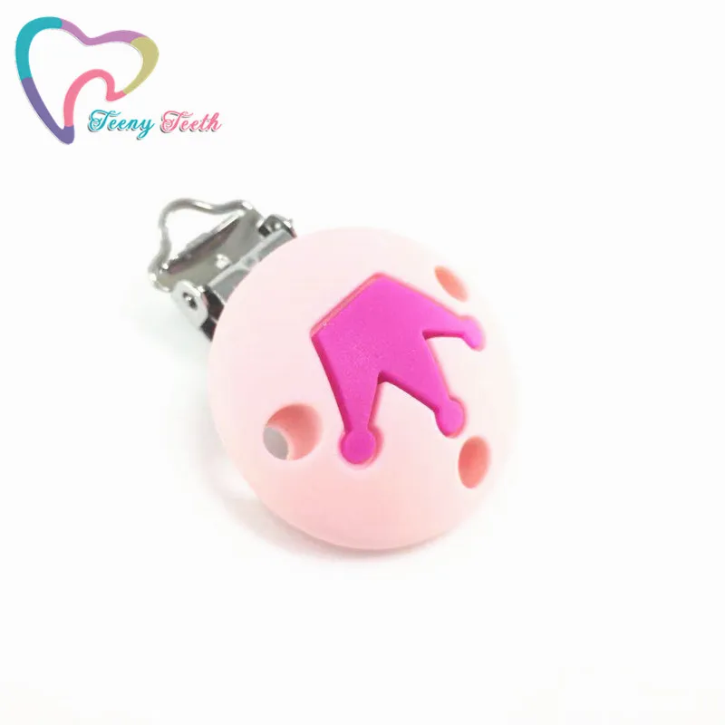 Teeny Teeth 1 PC Pacifier Clip Round Crown Chain Silicone Selectable Teething Beads Suspender | Украшения и аксессуары