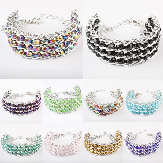1 шт. трехрядный браслет с бусинами 11 цветов|three color bracelet|bracelet crystal menbracelet m |