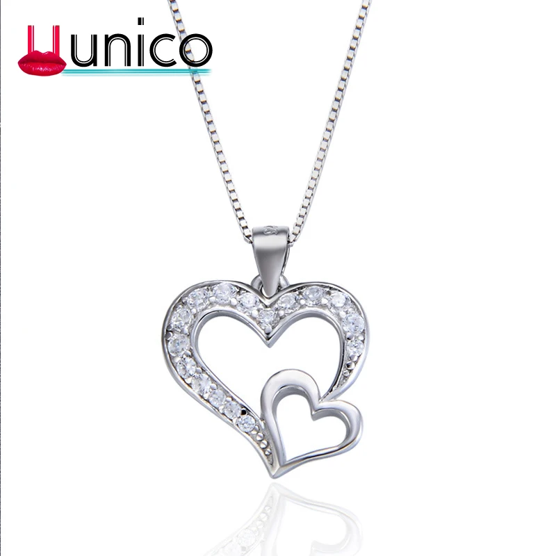 

UUNICO all for handicrafts 925 sterling women's pendants women's jewelry heart pendant gifts for women Valentine's Day present.