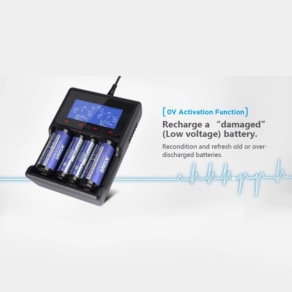 Зарядное устройство Usb ЖК дисплей для 3 7 V Li Ion 10440 14500 18650 26650 Xtar|Аксессуары батарей| |