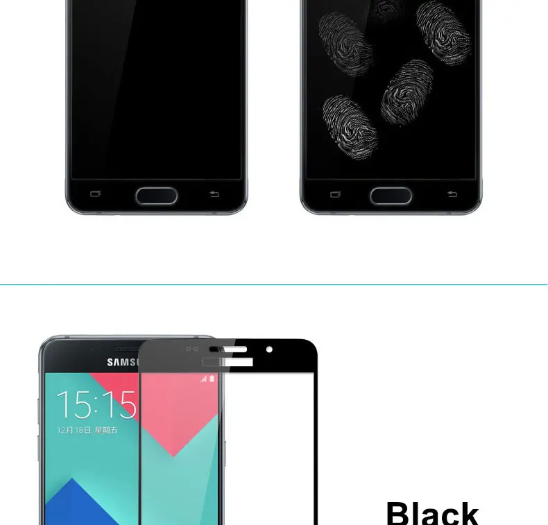 Полное покрытие, закаленное стекло для samsung Galaxy J3, J5, J7, A3, A5, A7,, Защита экрана для samsung S7, защитный стеклянный чехол