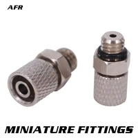 miniature fittings m 6h 4 pc male thread m6 tube 4mm 6 pneumatic pipe air hose quick fitting mini connecto