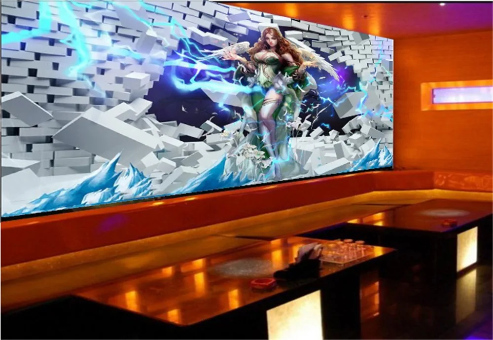 Красивые сексуальные настенные украшения в виде ангела KTV расширенные 3d обои