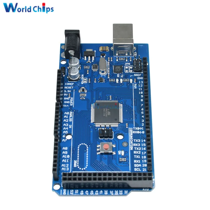 Плата MEGA2560 MEGA 2560 R3 ATMEGA16U2 ATMEGA2560 для замены на 5 в ATMega8U2 с USB кабелем|Интегральные