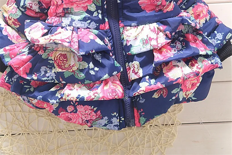 BibiCola Autumn Winter New Cotton Baby Girls Cardigan Coat Girl Floral Hoodies Jacket Coats Toddler Thick Warm Clothing | Детская одежда