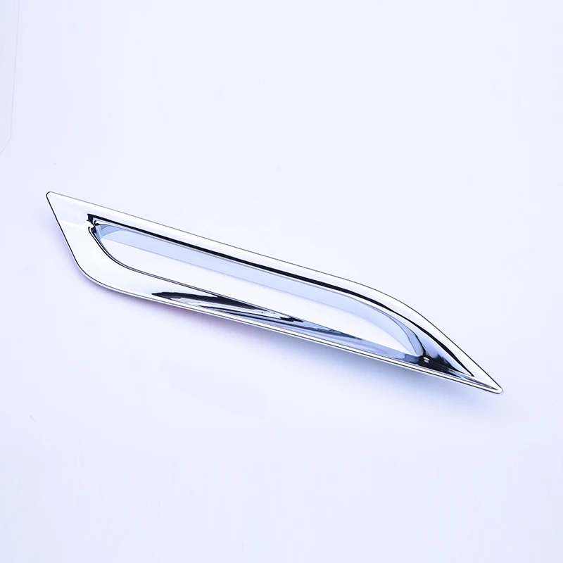 ABS-Bright silver 2 шт. ABS хромированная отделка, задний автомобильный светильник, декоративная наклейка для Mercedes, новинка 453, Smart Fortwo, автомобильные аксессуары, Стайлинг - Название цвета: ABS-Bright silver